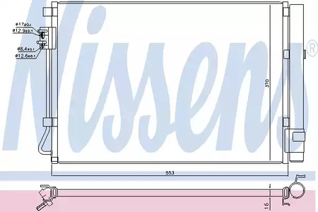 Радиатор кондиционера NISSENS 940564