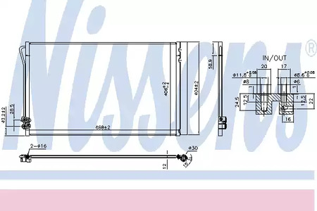 Радиатор кондиционера NISSENS 941054