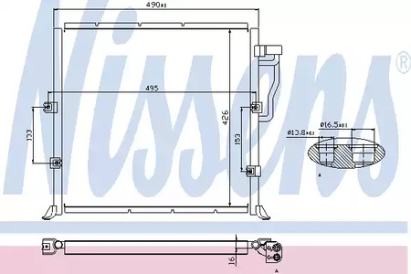 Радиатор кондиционера NISSENS 94157