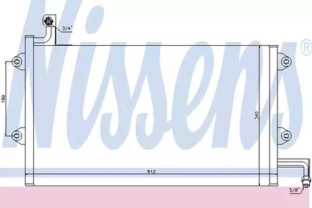 Радиатор кондиционера NISSENS 94164