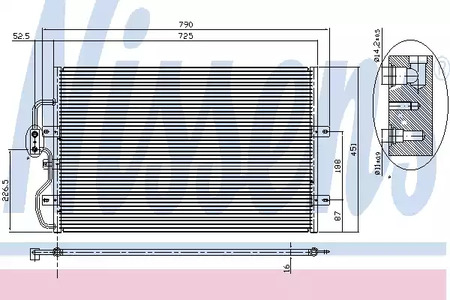 Радиатор кондиционера NISSENS 94210