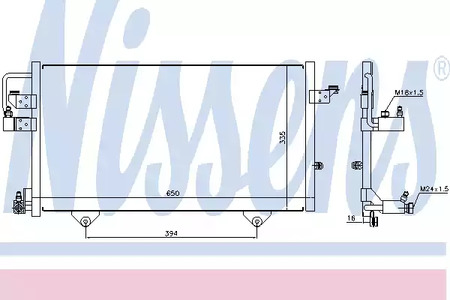 Радиатор кондиционера NISSENS 94209