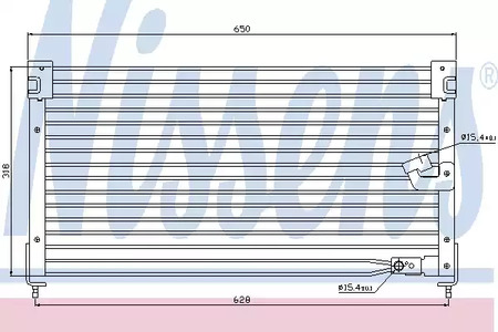 94362 NISSENS Радиатор кондиционера