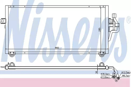 Радиатор кондиционера NISSENS 94357