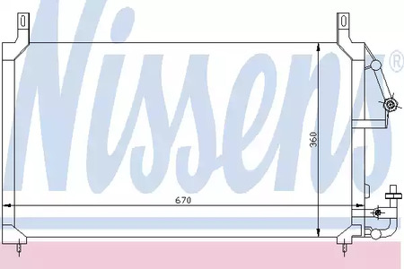 Радиатор кондиционера NISSENS 94424
