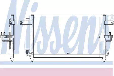 Радиатор кондиционера NISSENS 94453