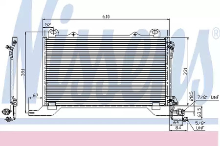 Радиатор кондиционера NISSENS 94425