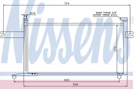 Радиатор кондиционера NISSENS 94498
