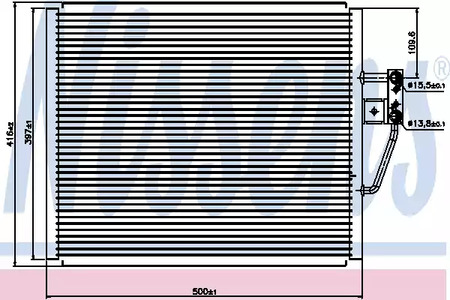 94529 NISSENS Радиатор кондиционера