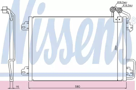 Конденсатор кондиционера NISSENS 94572