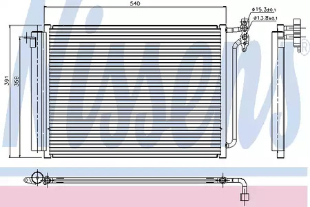 Радиатор кондиционера NISSENS 94605