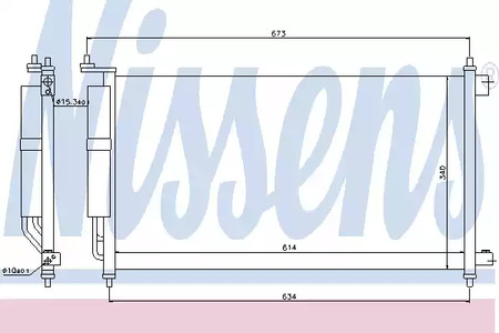 94621 NISSENS Радиатор кондиционера