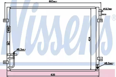 Радиатор кондиционера NISSENS 94636