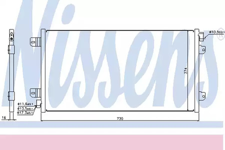 Радиатор кондиционера NISSENS 94659
