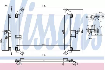 Радиатор кондиционера NISSENS 94700