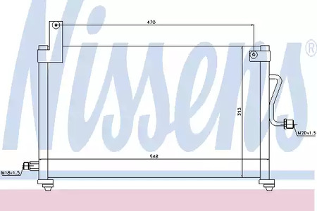 Конденсатор кондиционера NISSENS 94751