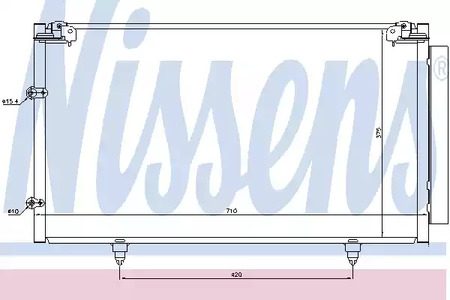 Радиатор кондиционера NISSENS 94757