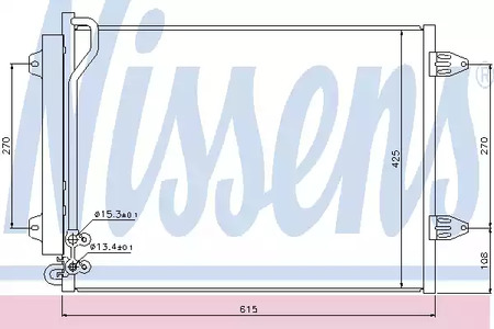 Радиатор кондиционера NISSENS 94831