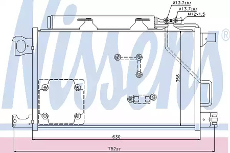 Радиатор кондиционера NISSENS 94857
