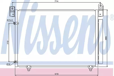 Радиатор кондиционера NISSENS 94933
