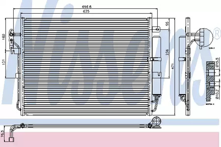 Радиатор кондиционера NISSENS 94962