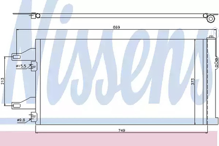 94985 NISSENS Радиатор кондиционера