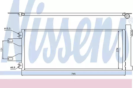 94986 NISSENS Радиатор кондиционера