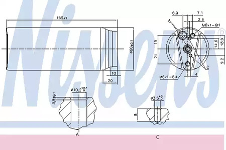 Осушитель кондиционера NISSENS 95063
