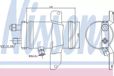 Осушитель кондиционера NISSENS 95049