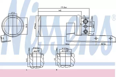 Осушитель кондиционера NISSENS 95236