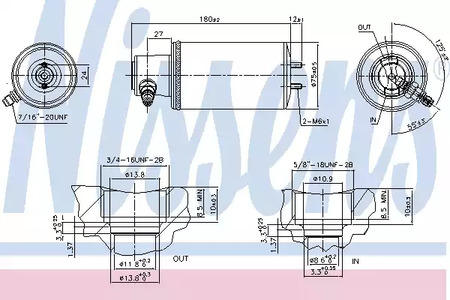 Осушитель кондиционера NISSENS 95260