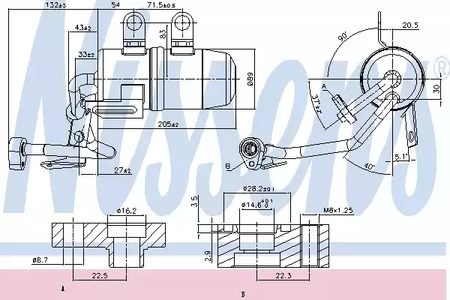 Осушитель кондиционера NISSENS 95384