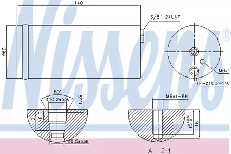Осушитель кондиционера NISSENS 95405
