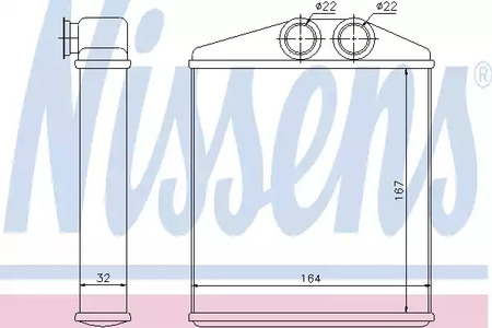 72661 NISSENS Радиатор отопителя