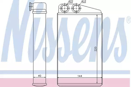 73249 NISSENS Радиатор отопителя