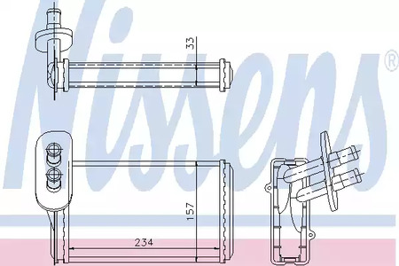 73962 NISSENS Радиатор отопителя