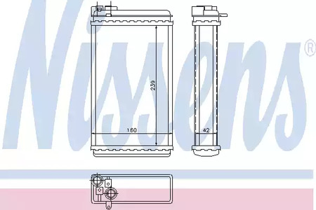726461 NISSENS Радиатор отопителя
