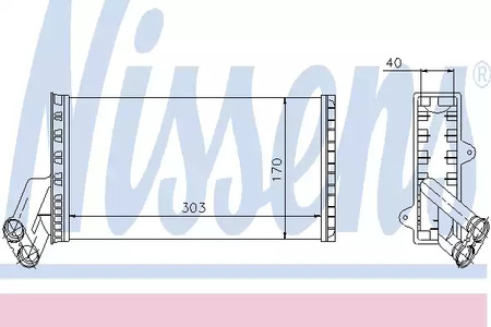 71149 NISSENS Теплообменник, отопление салона