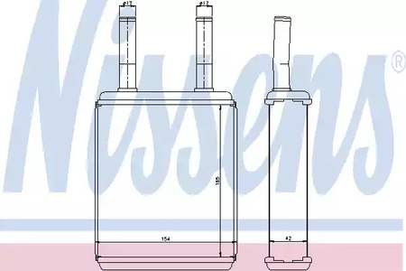 77600 NISSENS Радиатор отопителя