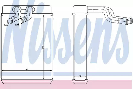 Радиатор печки NISSENS 77610