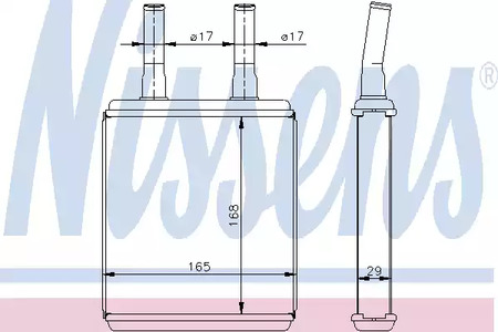 77604 NISSENS Радиатор отопителя