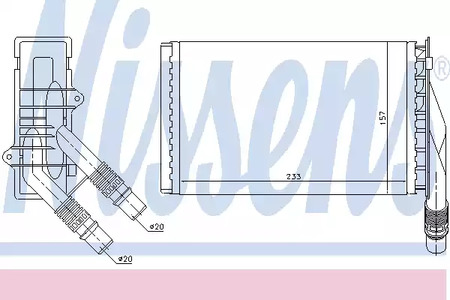 72985 NISSENS Радиатор отопителя