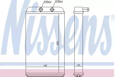 Радиатор отопителя NISSENS 73986
