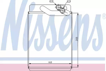 Радиатор отопителя NISSENS 77616