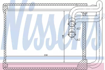 Радиатор отопителя NISSENS 77622