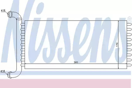 Радиатор отопителя NISSENS 72037