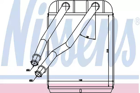 Радиатор отопителя NISSENS 73975