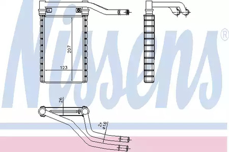 Радиатор печки NISSENS 73991