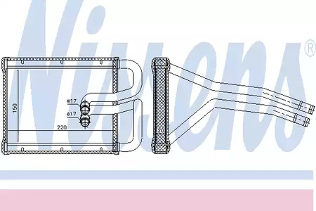 77642 NISSENS Радиатор отопителя