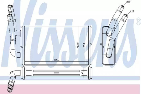 Радиатор отопителя NISSENS 71778